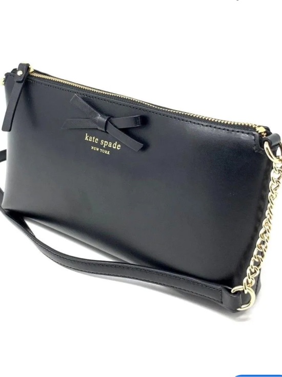 kate spade Handbags - Kate Spade Vintage Y2K Sawyer Street Declan Black Leather Crossbody Bag w Bow